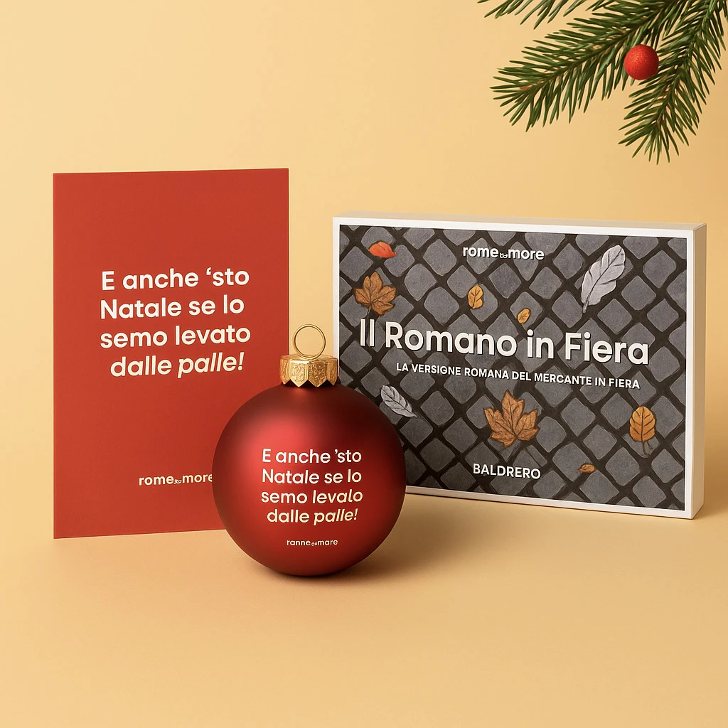 Biglietto 'E anche 'sto Natale se lo semo levato dalle palle!'