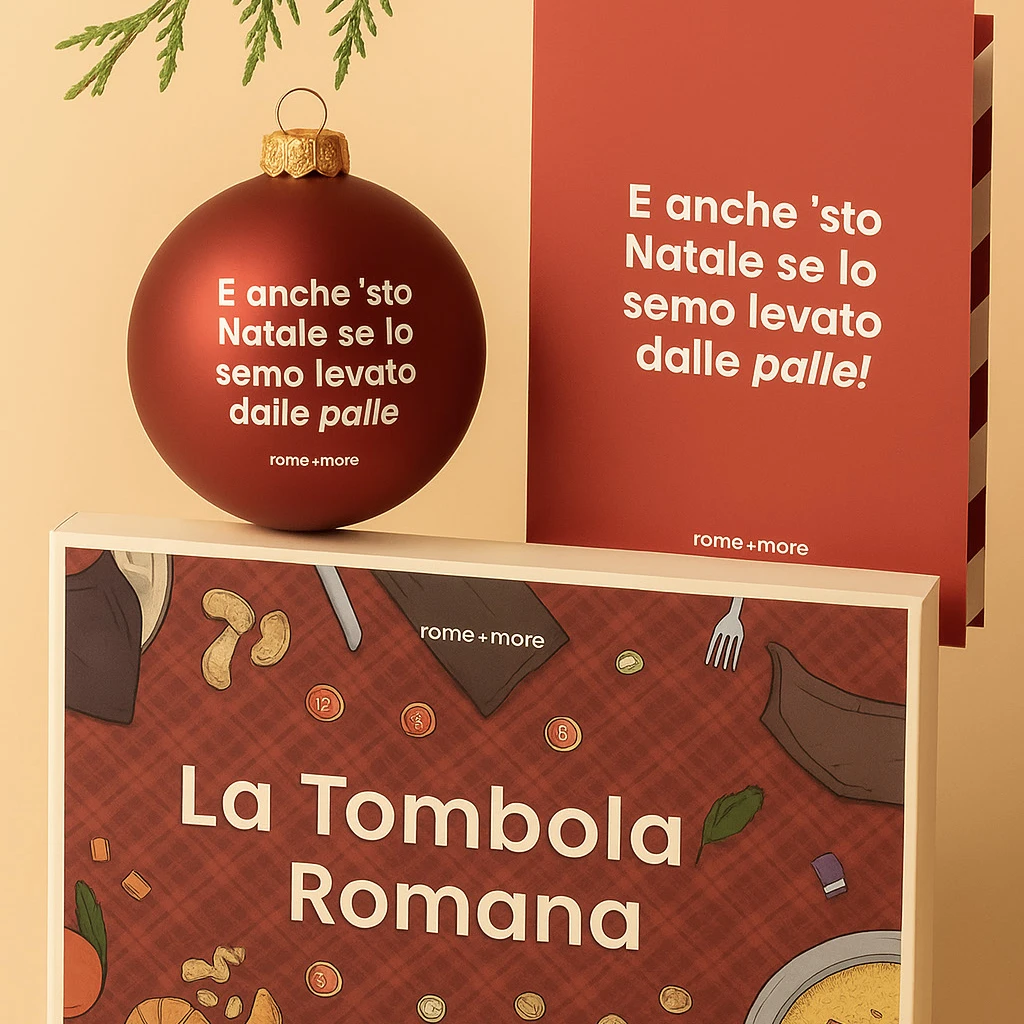 Biglietto 'E anche 'sto Natale se lo semo levato dalle palle!'