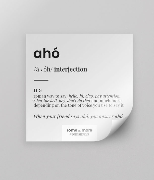 Sticker 'Aho'
