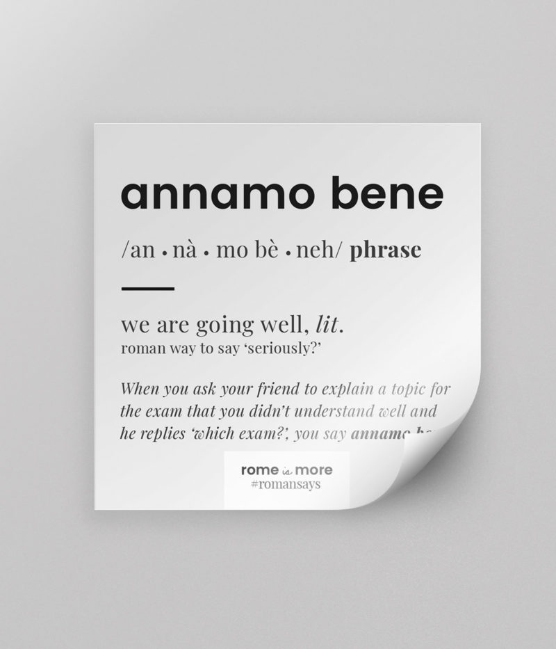 Sticker 'Annamo Bene'