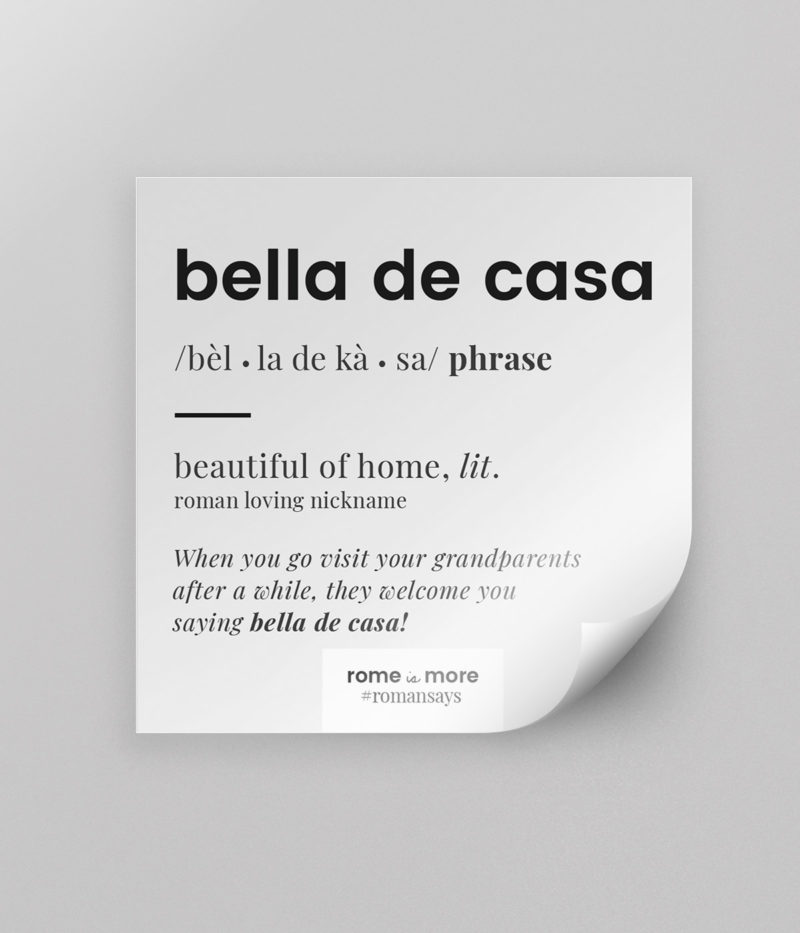 Sticker 'Bella De Casa'