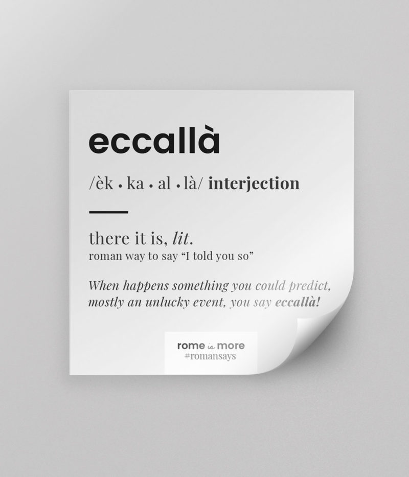 Sticker 'Eccallà'