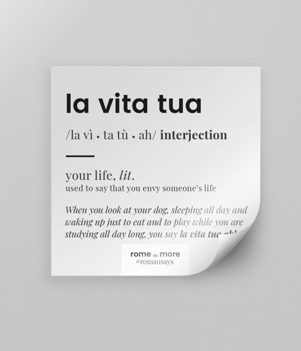 Sticker 'La Vita Tua'