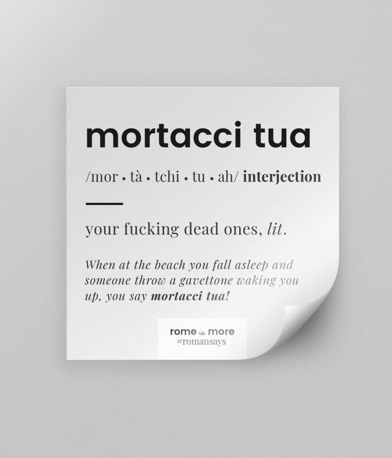 Sticker 'Mortacci Tua'