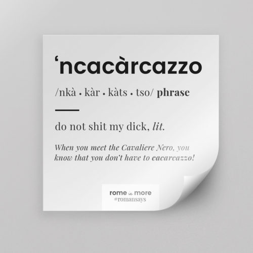 Sticker 'Ncacarcazzo'