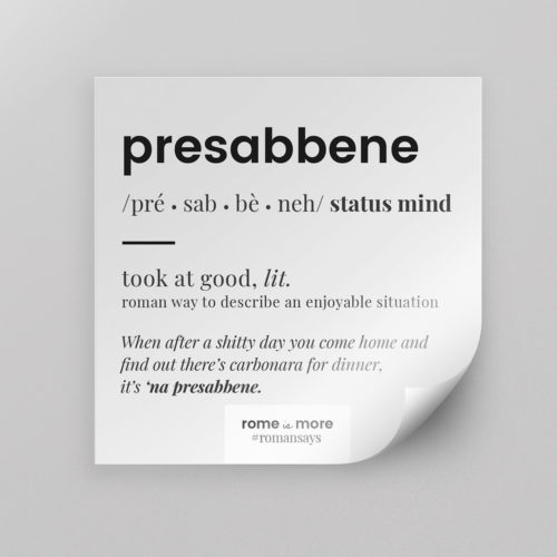 Sticker 'Presabbene'
