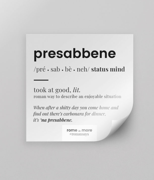 Sticker 'Presabbene'