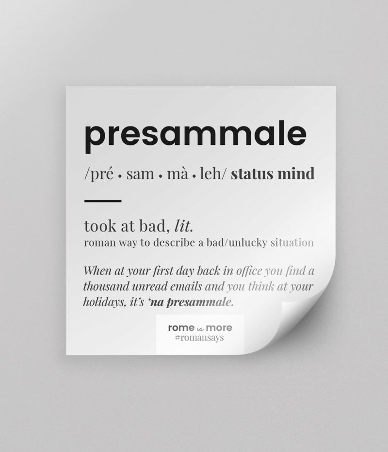 Sticker 'Presammale'