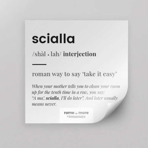 Sticker 'Scialla'