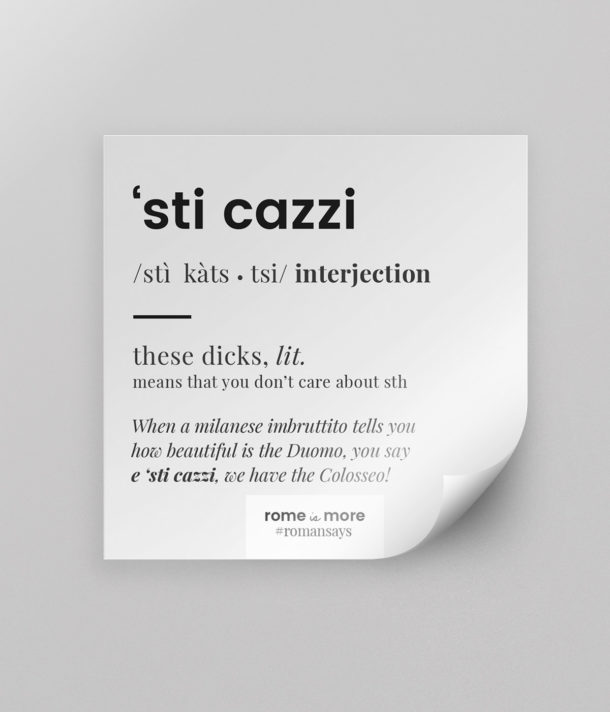 Sticker 'Sti Cazzi'