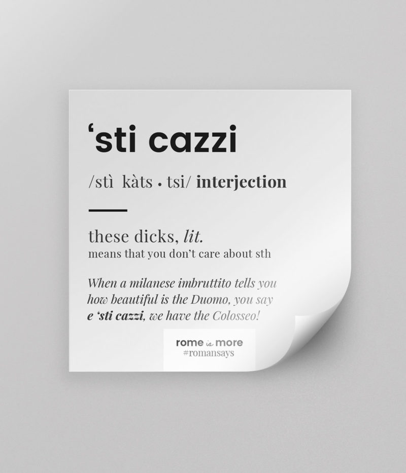 Sticker 'Sti Cazzi'