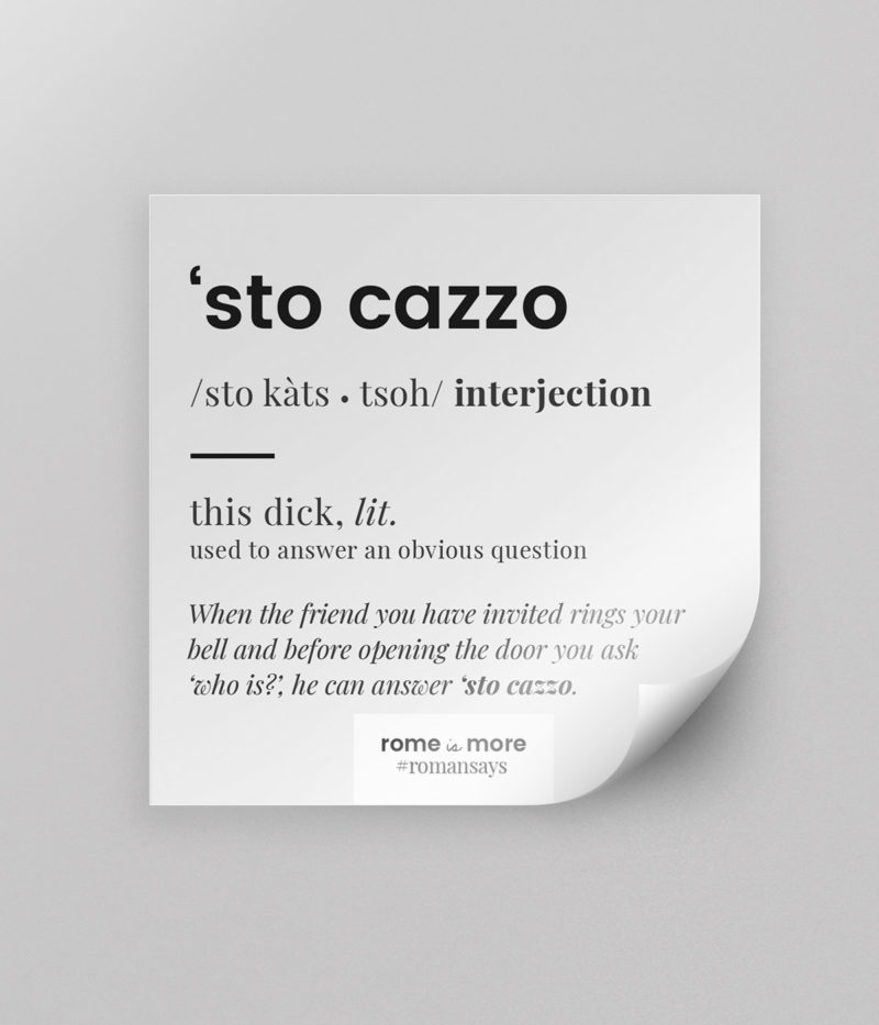 Sticker 'Sto Cazzo'