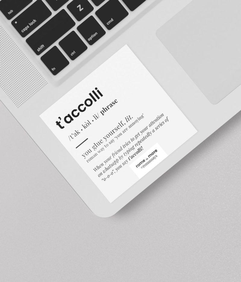 Sticker 'T'Accolli'