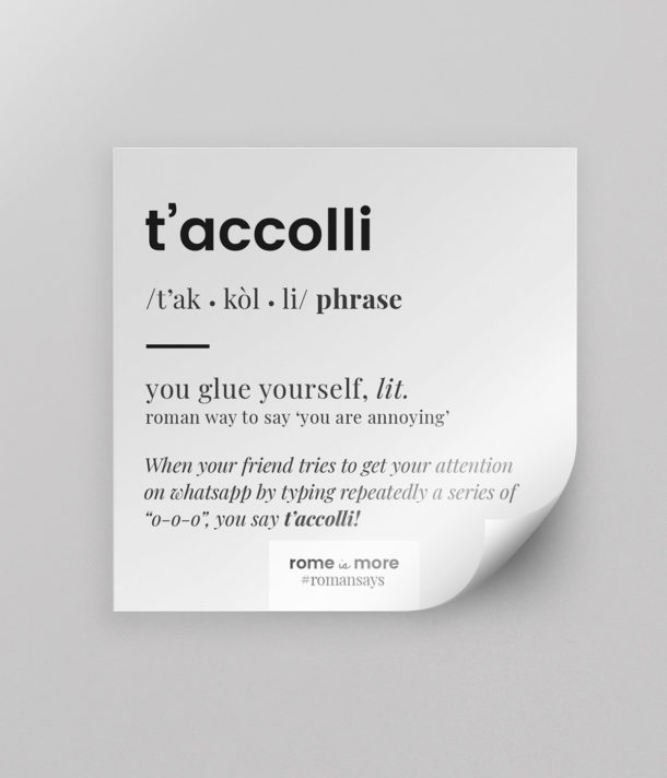 Sticker 'T'Accolli'