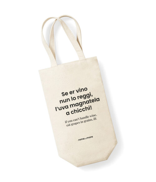 Portabottiglie 'Se er vino nun lo reggi'