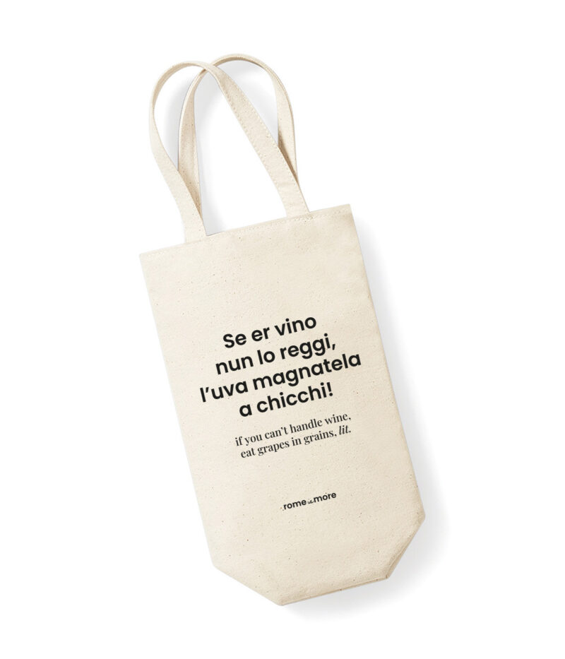Portabottiglie 'Se er vino nun lo reggi'
