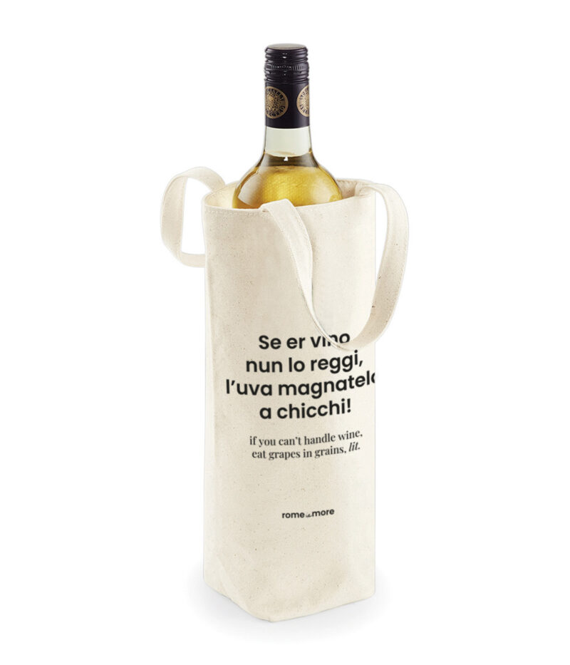 Portabottiglie 'Se er vino nun lo reggi'