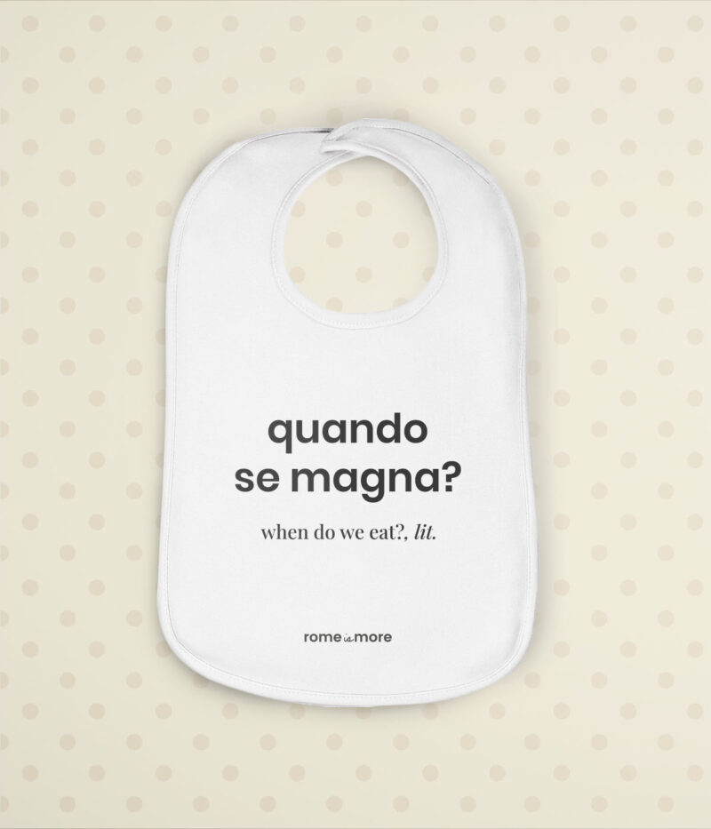 Bavaglino 'Quando se magna?'