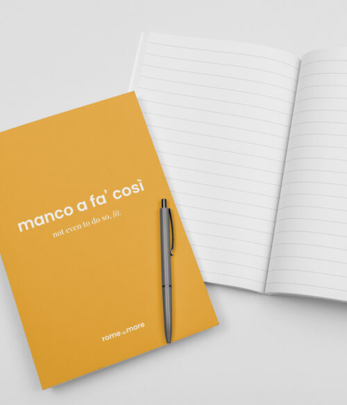 Quaderno 'Manco a fa' così'