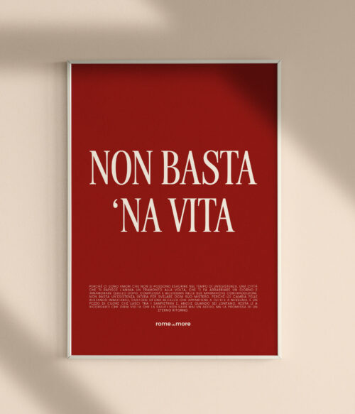 Poster 'Non basta 'na vita'
